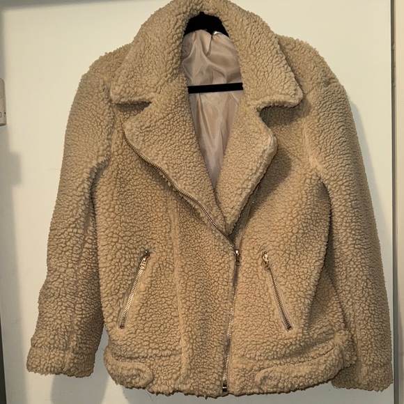 H&M teddy moto jacket - Picture 1 of 3